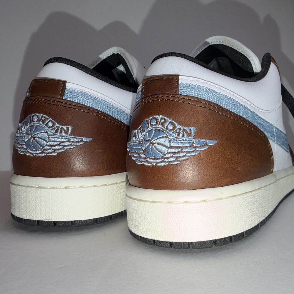 Jordan Air Jordan 1 Low SE Men's Sneakers Brown/Blue Grey FQ7832-142 - Picture 4 of 7